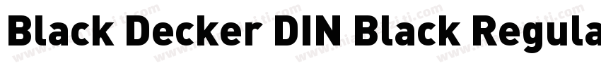 Black Decker DIN Black Regular字体转换